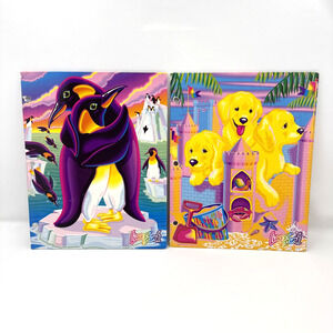 Lisa Frank Folder Lot Penguins Golden Retrievers School Folders